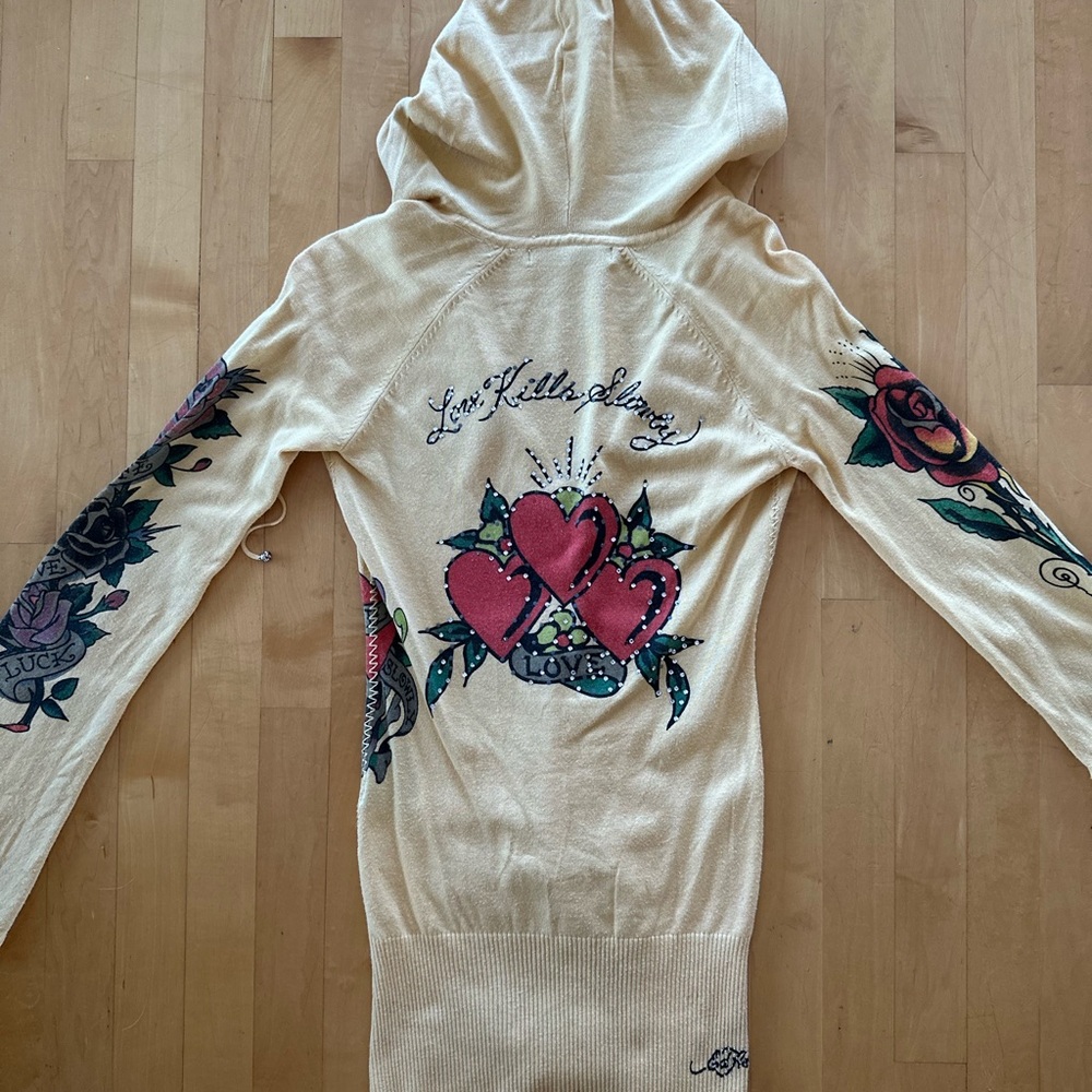 Ed Hardy Yellow Mini Dress - Picture 4 of 8